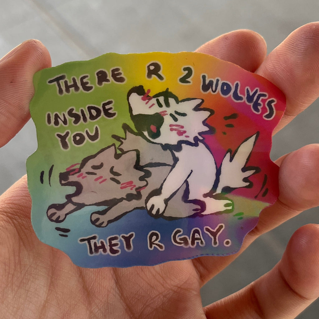 two gay wolves