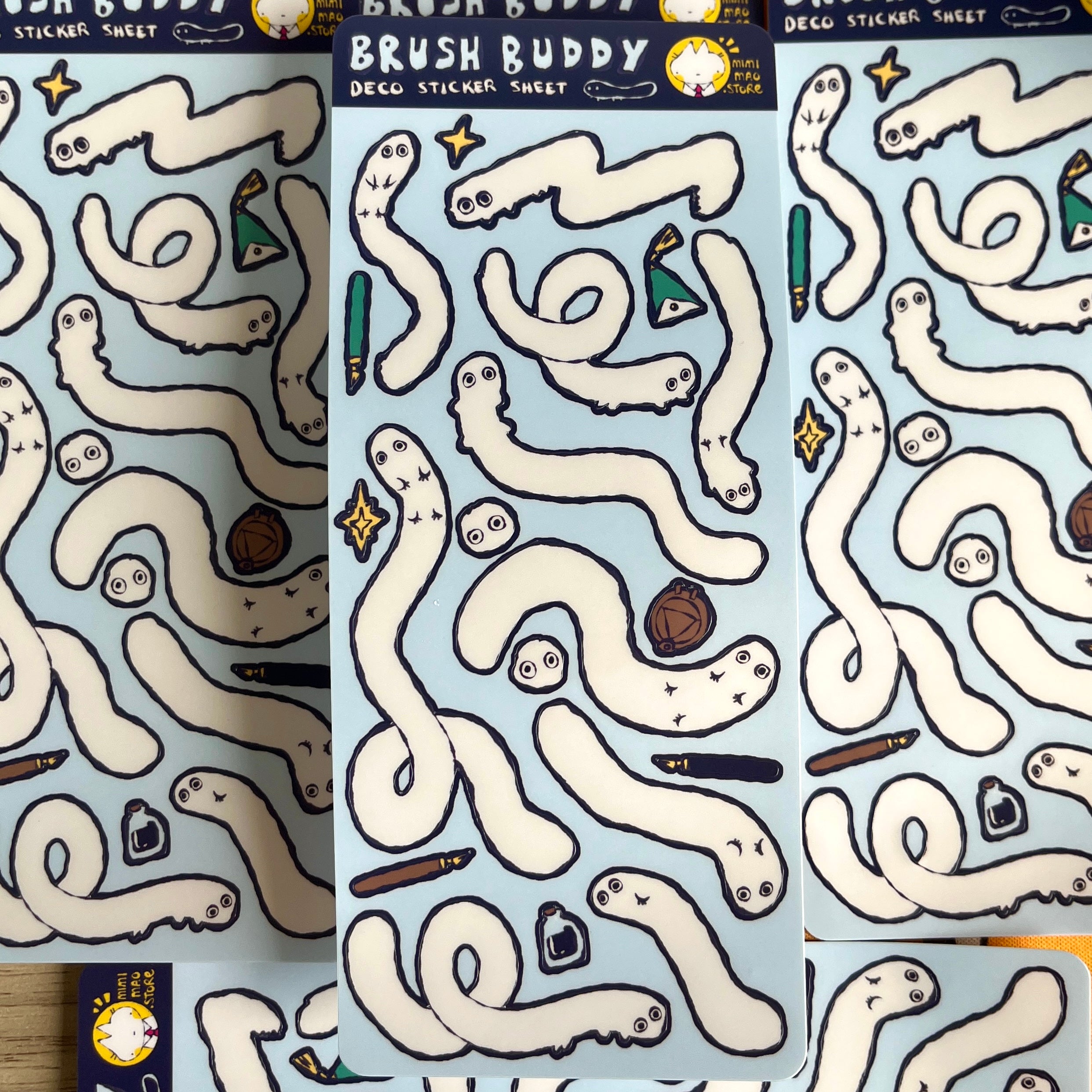 brush buddy deco sticker sheet