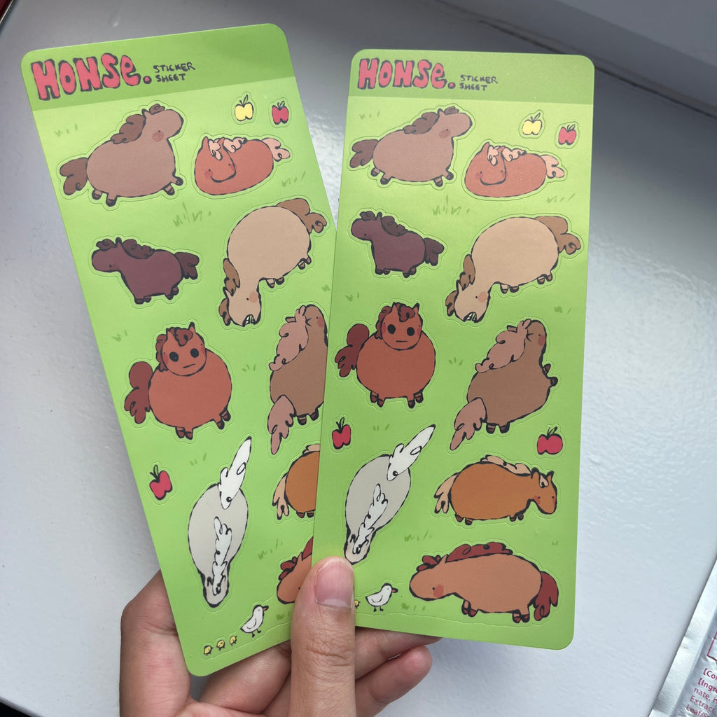 honse sticker sheet