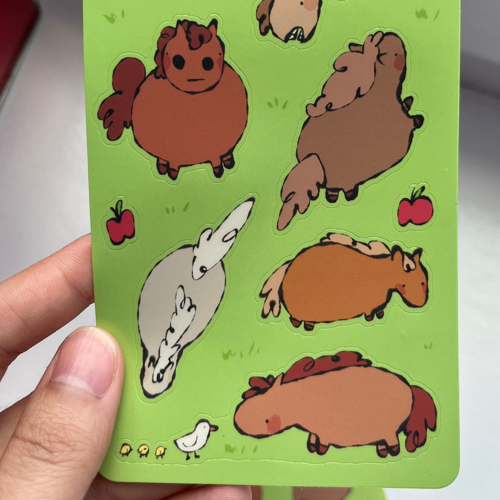honse sticker sheet