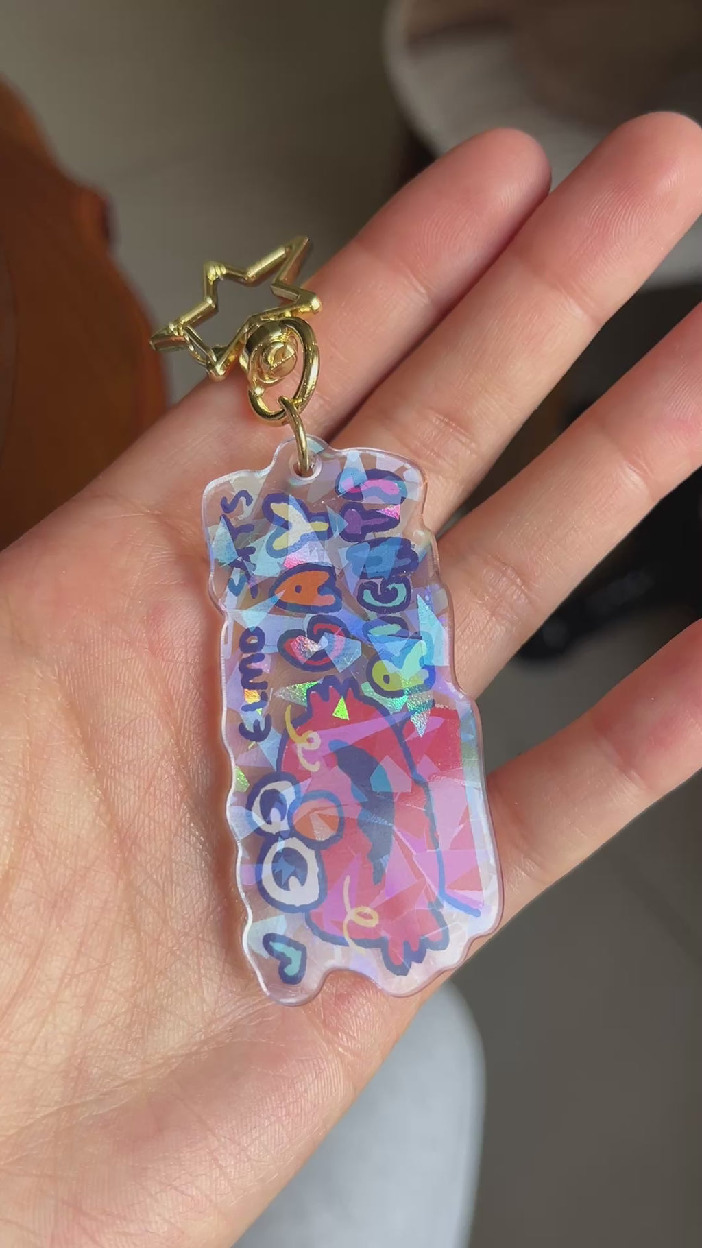 Elmo Says Gay Rights Acrylic Keychain