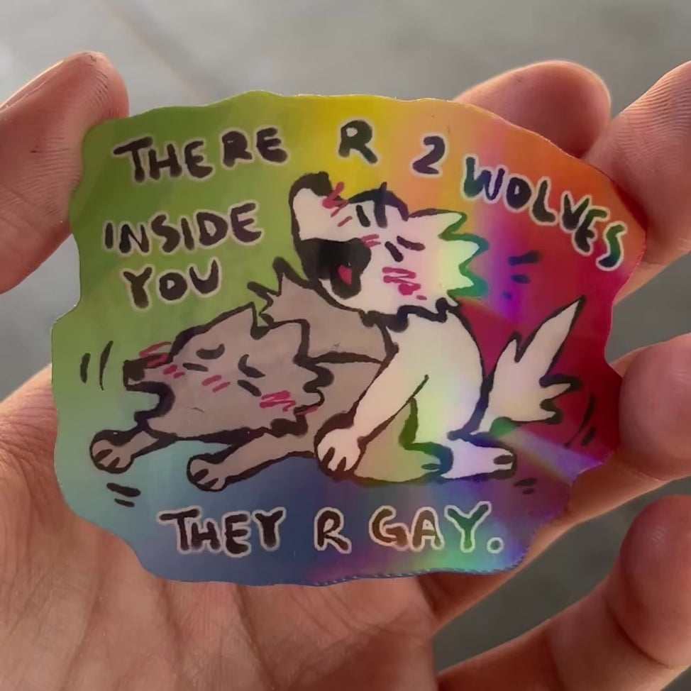 two gay wolves
